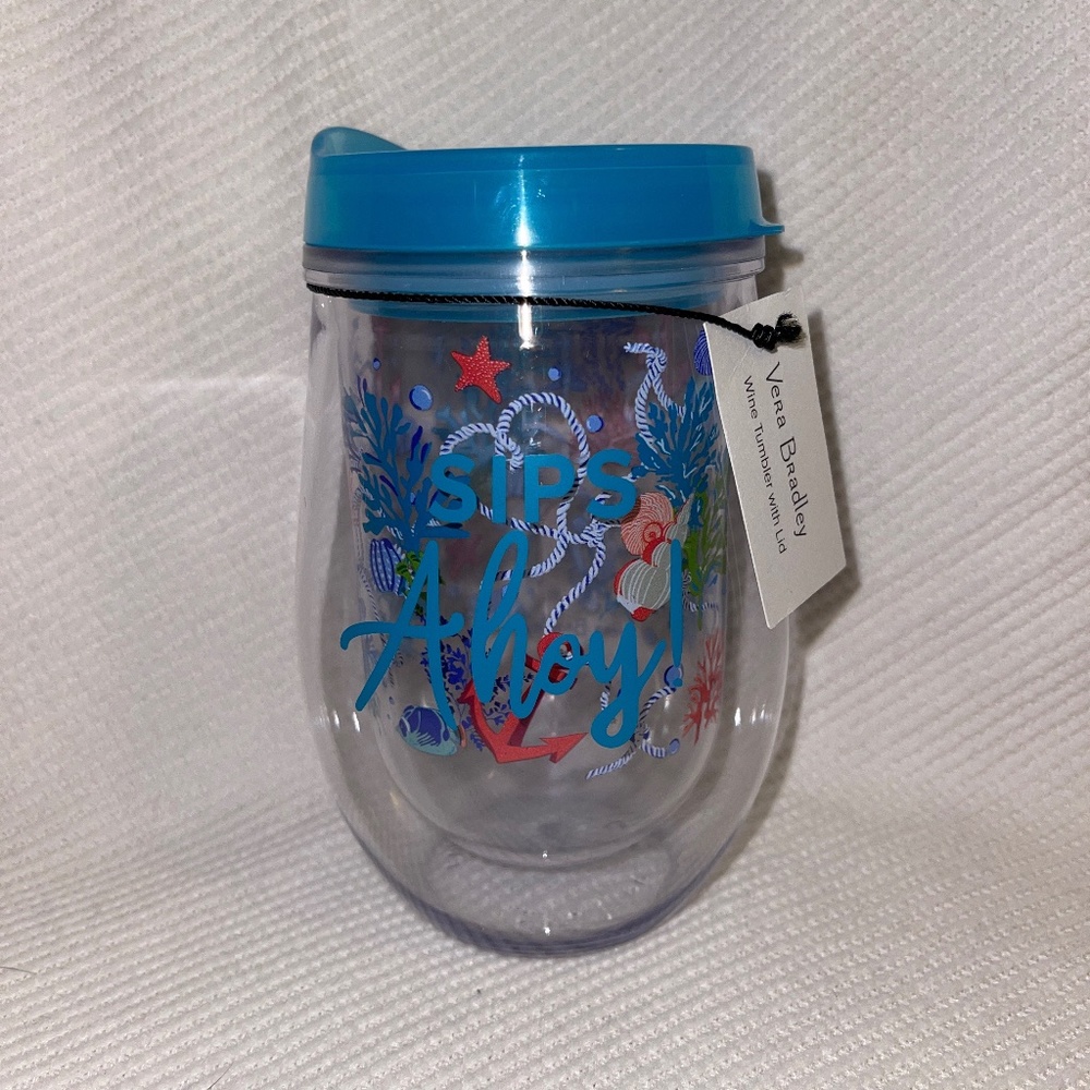 Wine Tumbler - VERA BRADLEY NWT